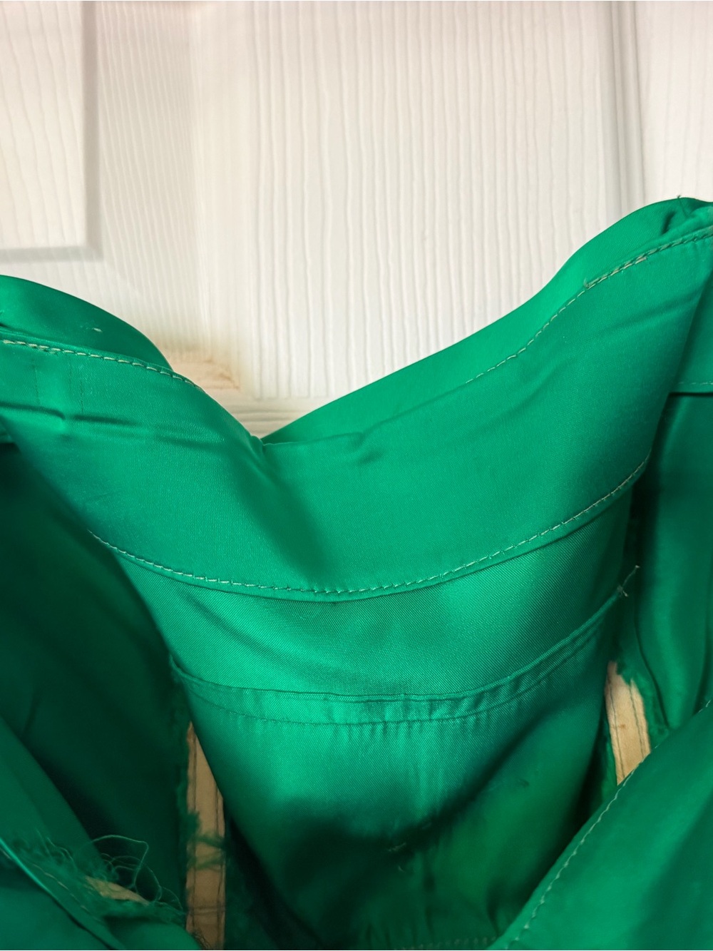 Vintage Emerald Green Strapless A-Line Dress - Picture 10 of 11